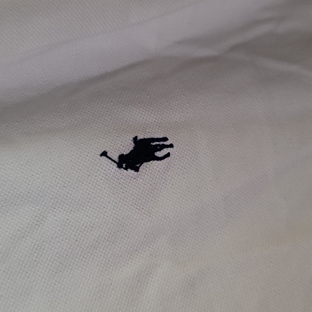 Ralph Lauren White Polo with Navy Pony Embroidery - Picture 5 of 12